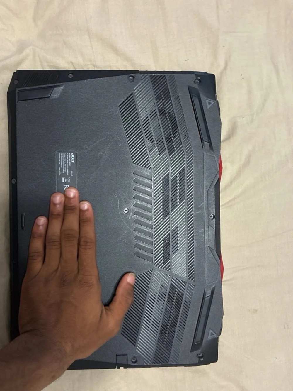 Acer Black Laptop with Brushed Finish